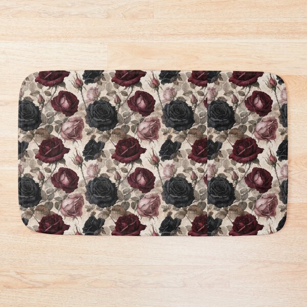 Item preview, Dark Cottagecore Dark Rose Pattern | Gothic Vintage Botanical Roses designed and sold by Mousy17.