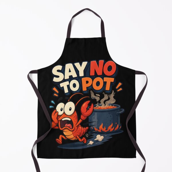 Item preview, Say No To Pot Panicked Cartoon Escape Art Funny Seafood Lovers Gift for Crab Lovers designed and sold by Nightarel.