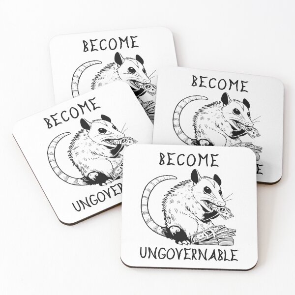 Item preview, Become Ungovernable Opossum - Cute Meme designed and sold by LoicThiessen.