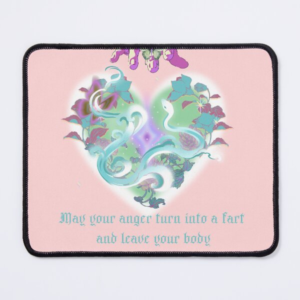 Item preview, May your anger turn into a fart Magical Snake Floral illustration designed and sold by mooncakekaro.