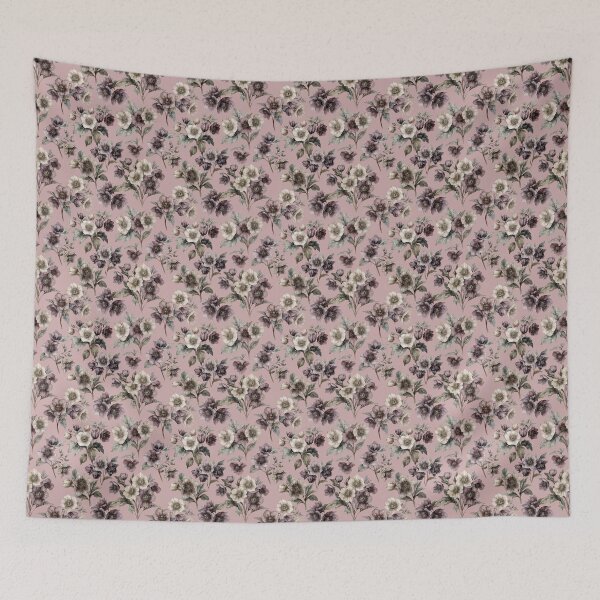 Item preview, Dark Cottagecore Hellebore Pattern | Gothic Rose Botanical Design designed and sold by Mousy17.