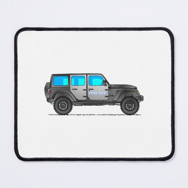 Item preview, 4X4 Police Patrol Vehicle Cartoon Design designed and sold by Stetson-Hackett.