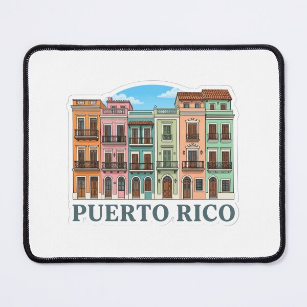 Item preview, Old San Juan Puerto Rico Colorful Spanish Colonial Architecture Souvenir designed and sold by raedattia.