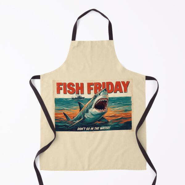 Item preview, Fish Friday , shark vintage style designed and sold by CornershopTee.
