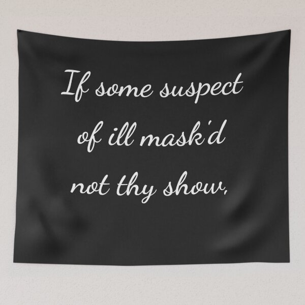 Item preview, “If some suspect of ill mask'd not thy show,” - handwriting white designed and sold by ariksworld.