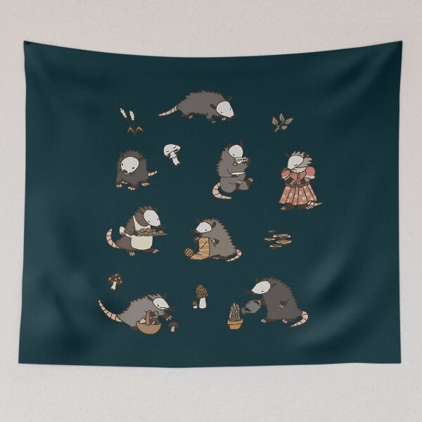 Item preview, Cottagecore Opossums designed and sold by LoicThiessen.