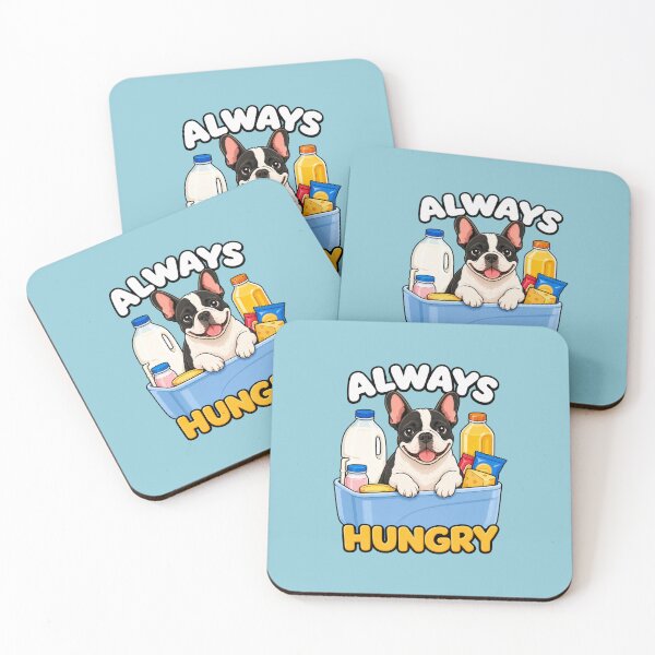 Item preview, Frenchie Always Hungry Shirt Funny French Bulldog Foodie Cute Frenchie Kitchen Design designed and sold by Rosie's Wildflower Boutique.