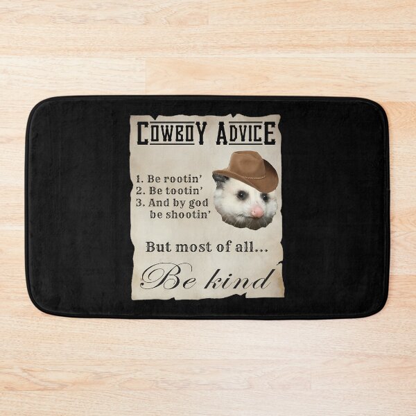 Item preview, Cowboy Advice - Rootin Tootin Shootin Possum Cowboy  designed and sold by LoicThiessen.