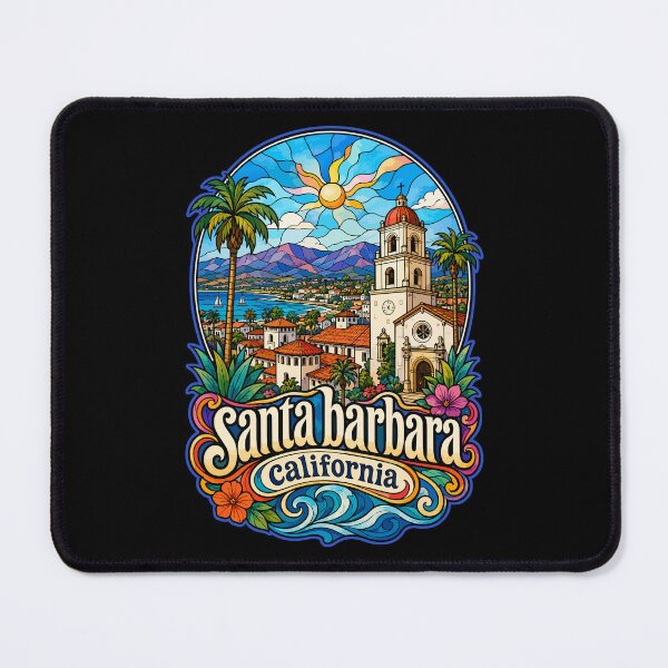 Item preview, Santa Barbara California USA Stained Glass Art designed and sold by TomFrontierArt.