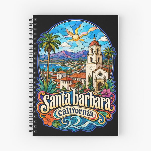 Item preview, Santa Barbara California USA Stained Glass Art designed and sold by TomFrontierArt.