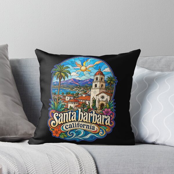 Item preview, Santa Barbara California USA Stained Glass Art designed and sold by TomFrontierArt.