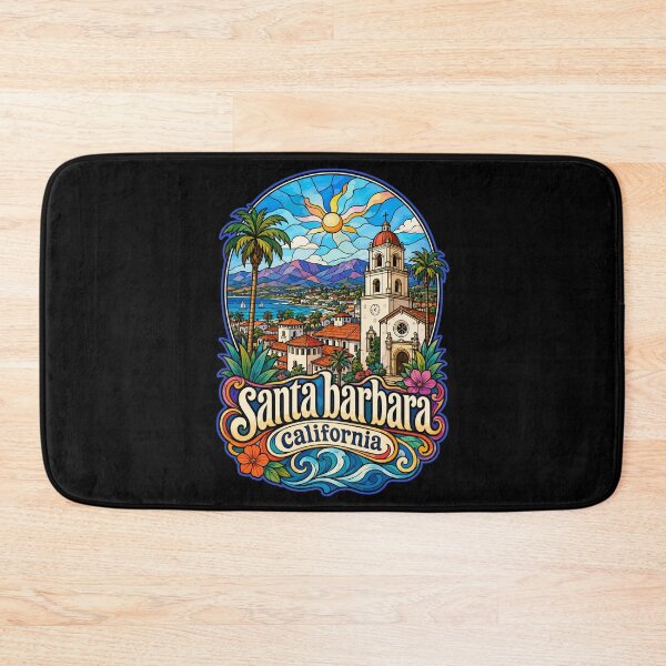Item preview, Santa Barbara California USA Stained Glass Art designed and sold by TomFrontierArt.
