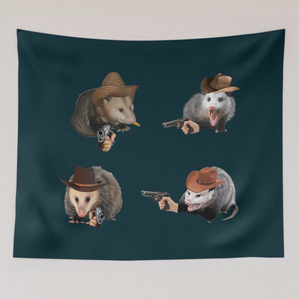 Item preview, Cowboy Possum Sticker Pack  designed and sold by LoicThiessen.