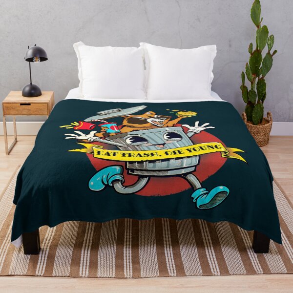 Item preview, Eat Trash Die Young Vintage Cartoon designed and sold by LoicThiessen.