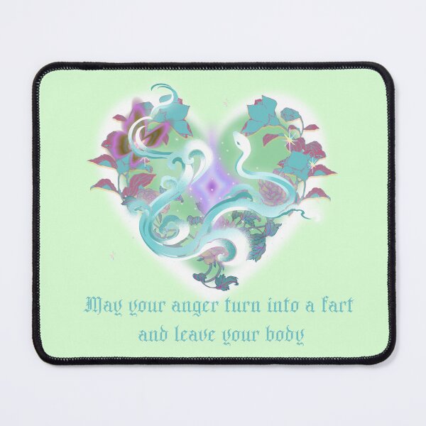 Item preview, May your anger turn into a fart Magical Snake Floral illustration designed and sold by mooncakekaro.