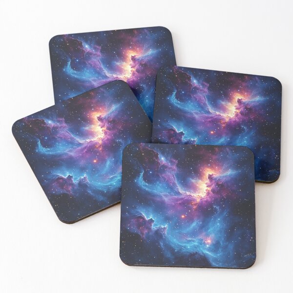 Item preview, Vibrant Galaxy Nebula Cosmic Space Scene designed and sold by Myra365Art.