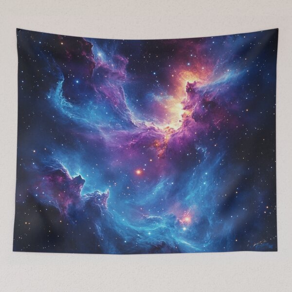 Item preview, Vibrant Galaxy Nebula Cosmic Space Scene designed and sold by Myra365Art.