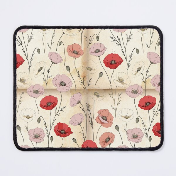 Item preview, Vintage Poppy Floral Pattern | Antique Wildflower Botanical Design designed and sold by Mousy17.