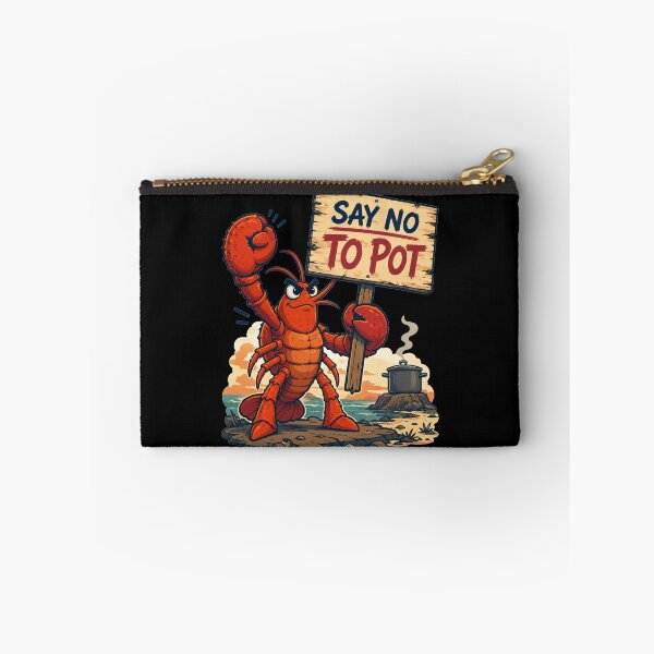 Item preview, Say No To Pot Determined Sign Holder Art Funny Seafood Lovers Gift for Crab Lovers designed and sold by Nightarel.