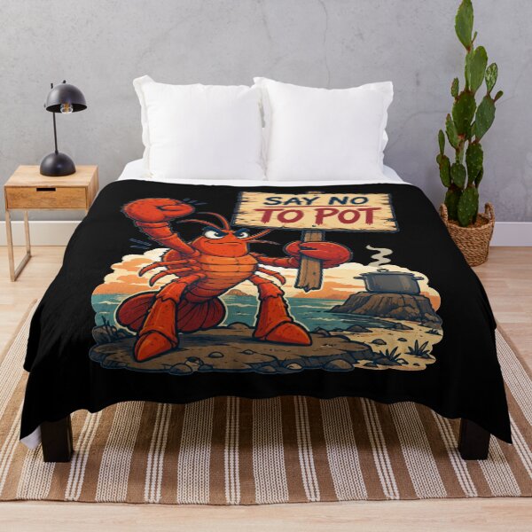 Item preview, Say No To Pot Determined Sign Holder Art Funny Seafood Lovers Gift for Crab Lovers designed and sold by Nightarel.