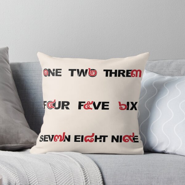 Item preview, Thai Numbers One to Nine Grid Typography Design designed and sold by CHANCHANAI.
