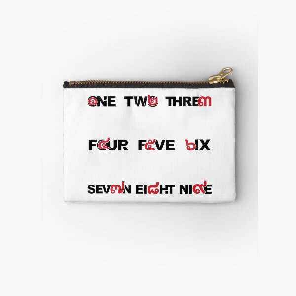 Item preview, Thai Numbers One to Nine Grid Typography Design designed and sold by CHANCHANAI.