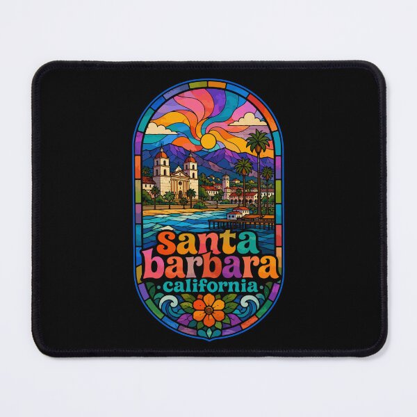 Item preview, Santa Barbara California USA Stained Glass Travel designed and sold by TomFrontierArt.
