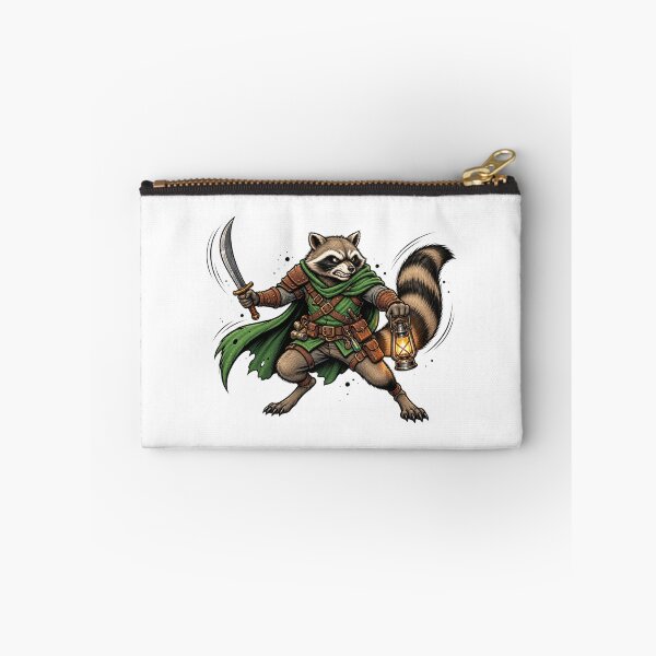 Item preview, Raccoon Rogue | Fantasy Raccoon Assassin | Medieval Lantern & Scimitar Warrior designed and sold by MrDev.