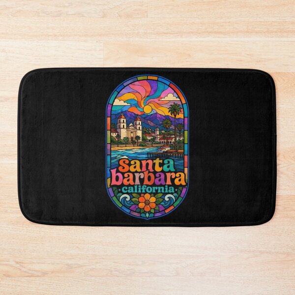 Item preview, Santa Barbara California USA Stained Glass Travel designed and sold by TomFrontierArt.