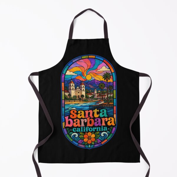 Item preview, Santa Barbara California USA Stained Glass Travel designed and sold by TomFrontierArt.