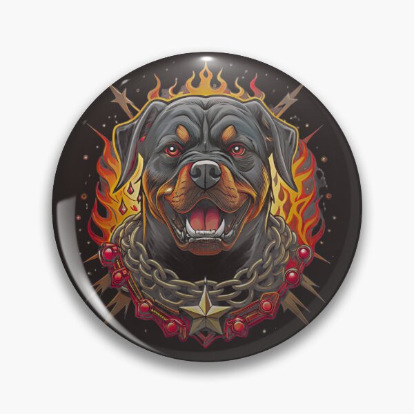 Item preview, Rottweiler Traditional Tattoo | Bold Vintage Dog Flash Design designed and sold by Mousy17.