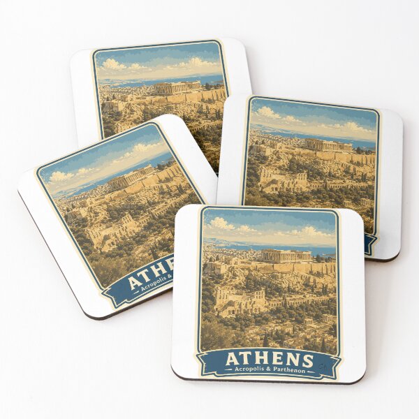 Item preview, Vintage Athens Acropolis & Parthenon Travel designed and sold by CharaFei.Art.