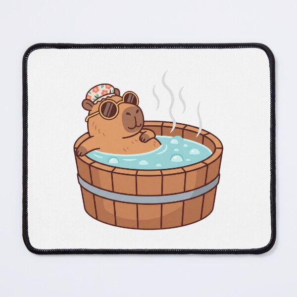 Item preview, Chill Capybara in Hot Tub - Don't Worry Be Capy designed and sold by pattman.