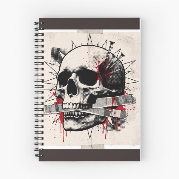 Item preview, Punk Rock Halftone Skull Art - Edgy Trash Polka Graphic designed and sold by Artsformore.