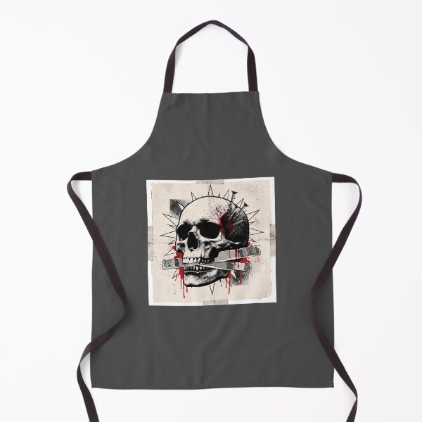 Item preview, Punk Rock Halftone Skull Art - Edgy Trash Polka Graphic designed and sold by Artsformore.