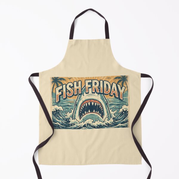 Item preview, Fish Friday , shark vintage style designed and sold by CornershopTee.