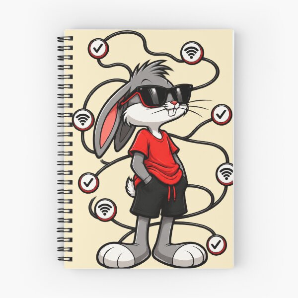 Item preview, Pose - Cool Bunny Tech Streetwear Wi-Fi Verified designed and sold by Shakhbata-1.
