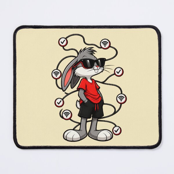 Item preview, Pose - Cool Bunny Tech Streetwear Wi-Fi Verified designed and sold by Shakhbata-1.