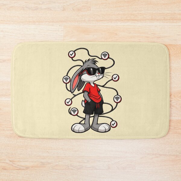 Item preview, Pose - Cool Bunny Tech Streetwear Wi-Fi Verified designed and sold by Shakhbata-1.