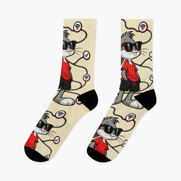 Item preview, Pose - Cool Bunny Tech Streetwear Wi-Fi Verified designed and sold by Shakhbata-1.