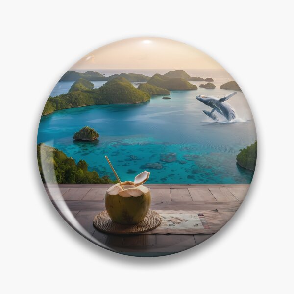 Item preview, Hanok Window to the World: Tonga Vava'u Islands Paradise & Humpback Whale | Fine Art Print designed and sold by SOOstudio73.