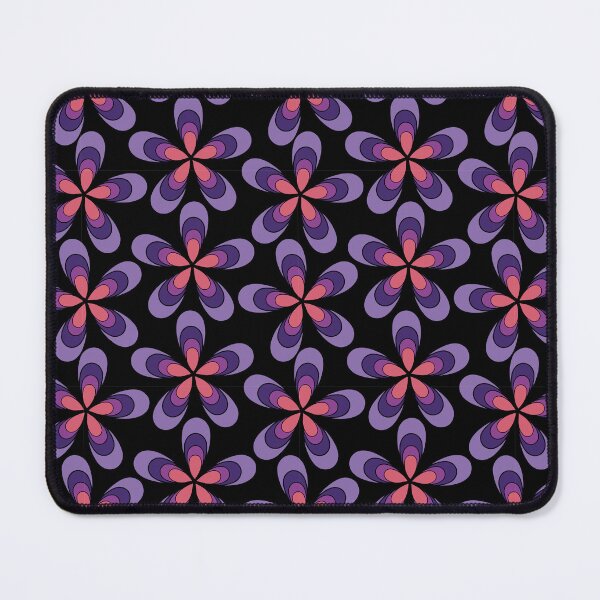 Item preview, Groovy Trippy Floral Pattern 1970s Dark Aesthetic designed and sold by chriswo-design.