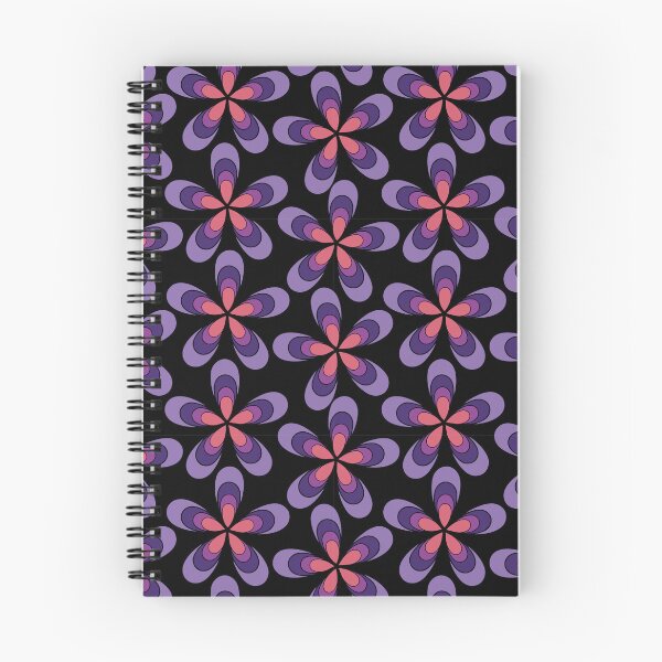 Item preview, Groovy Trippy Floral Pattern 1970s Dark Aesthetic designed and sold by chriswo-design.