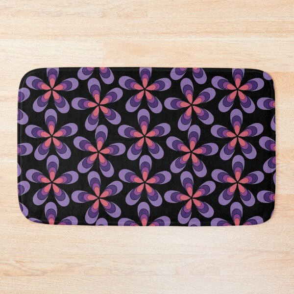 Item preview, Groovy Trippy Floral Pattern 1970s Dark Aesthetic designed and sold by chriswo-design.