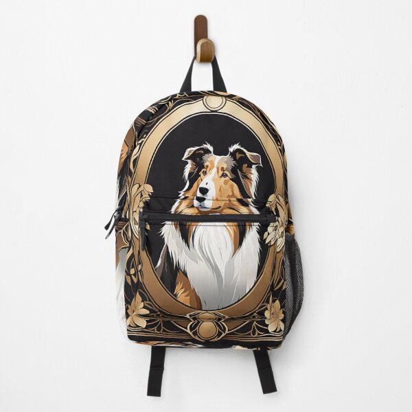 Item preview, Art Nouveau Rough Collie Vintage Portrait designed and sold by pinkal.