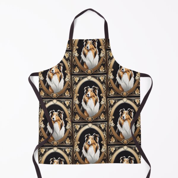 Item preview, Art Nouveau Rough Collie Vintage Portrait designed and sold by pinkal.