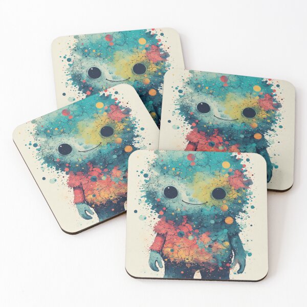 Item preview, A colorful, little character explodes in color. designed and sold by Mianku | Für das Leben.