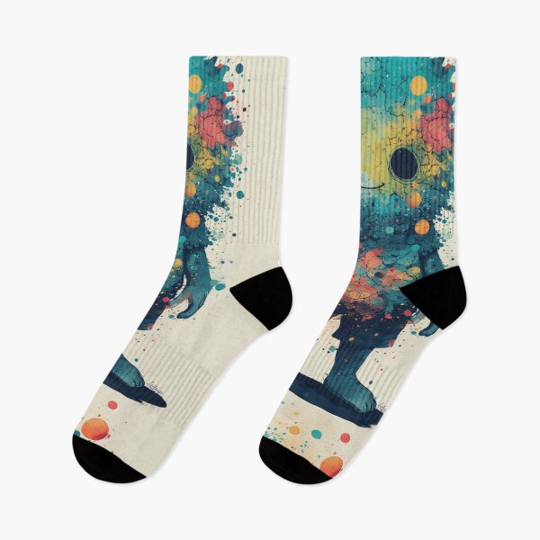 Item preview, A colorful, little character explodes in color. designed and sold by Mianku | Für das Leben.
