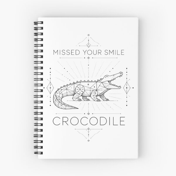 Item preview, Missed Your Smile Crocodile Geometric Wireframe Emblem Art Back To School Gift for Teachers designed and sold by Nightarel.