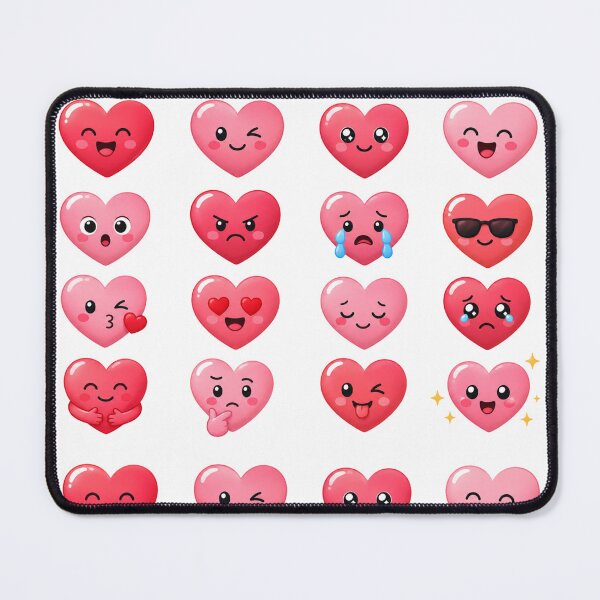 Item preview, Cute Kawaii Heart Expressions Emoticon Pink Love Aesthetic designed and sold by Rehnair.